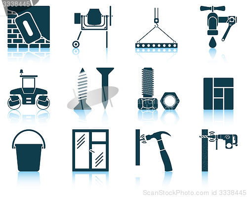 Image of Set of construction icons