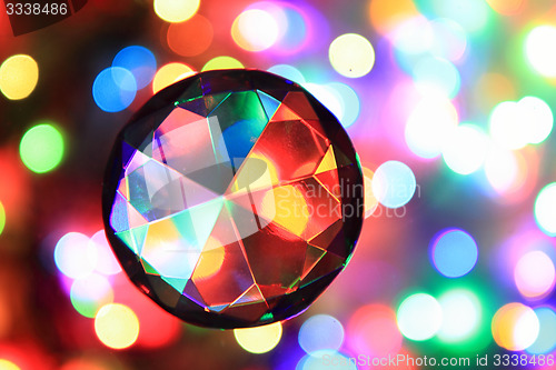 Image of color christmas lights background