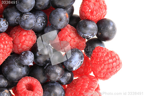 Image of blueberries ad raspberries