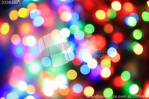 Image of color christmas lights background