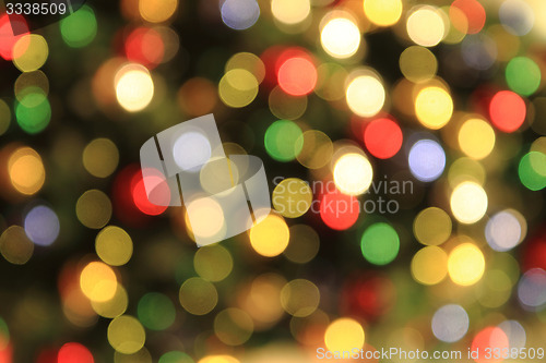 Image of color christmas lights background