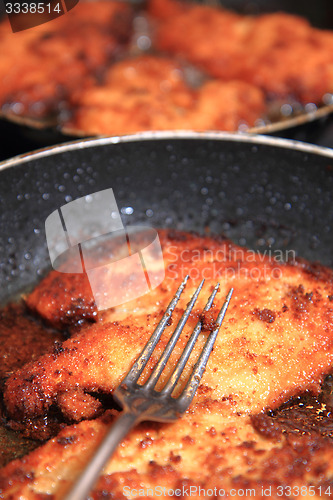 Image of preparing czech schnitzel