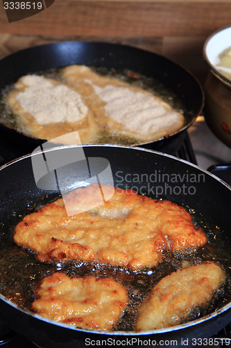 Image of preparing czech schnitzel