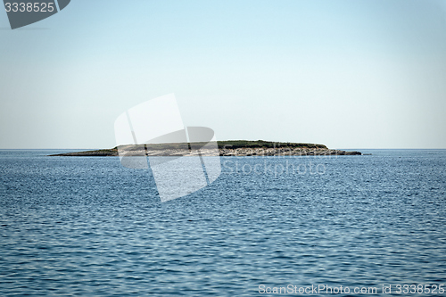 Image of Scenic view of a small island