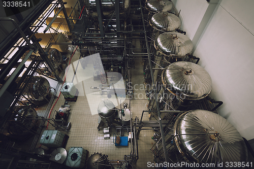 Image of Industrial interior of an alcohol factory