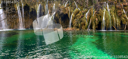 Image of Waterfall with large rocks