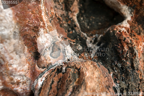 Image of Rock salt on stones 