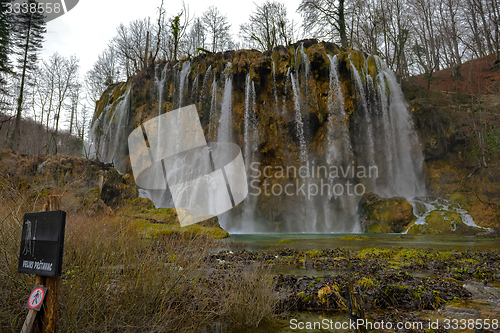 Image of Waterfall with large rocks