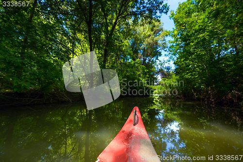 Image of Canoe on a Lake