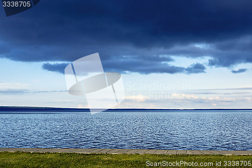 Image of Thundercloud over lake