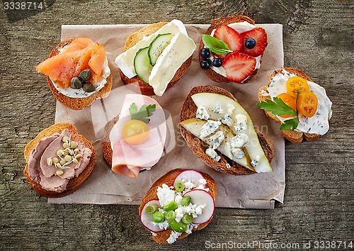 Image of various bruschettas