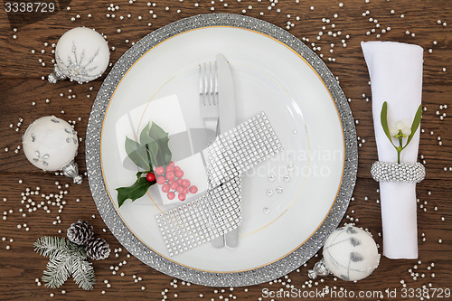 Image of Sparkling Christmas Place Setting