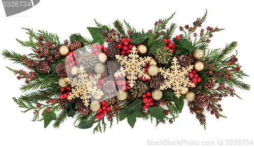 Image of Snowflake and Floral Display