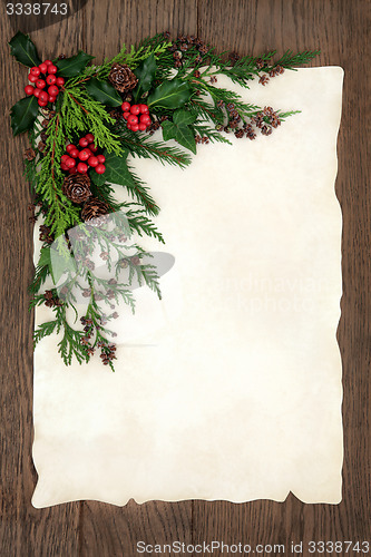 Image of Christmas Floral Border