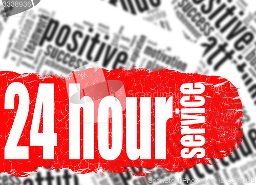 Image of Word cloud 24 hour service
