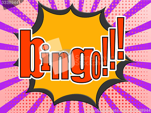 Image of Bingo comic speech bubble