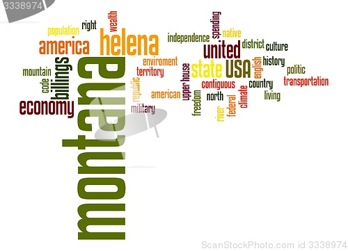 Image of Montana word cloud