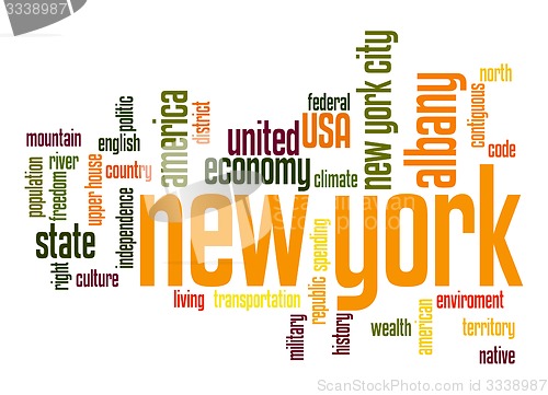 Image of New York word cloud