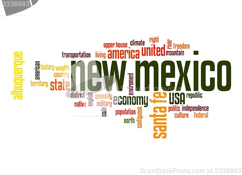 Image of New Mexico word cloud
