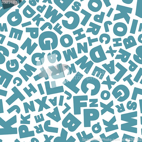 Image of Letters. Seamless pattern.