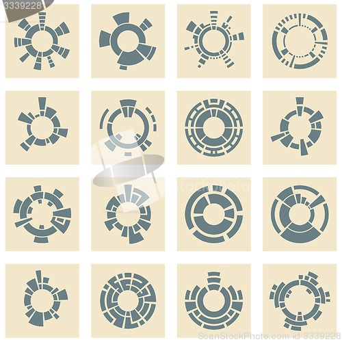 Image of Collection of different graphic elements