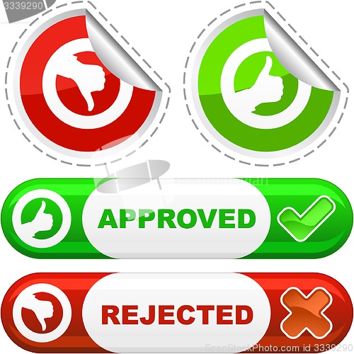 Image of Approved and rejected