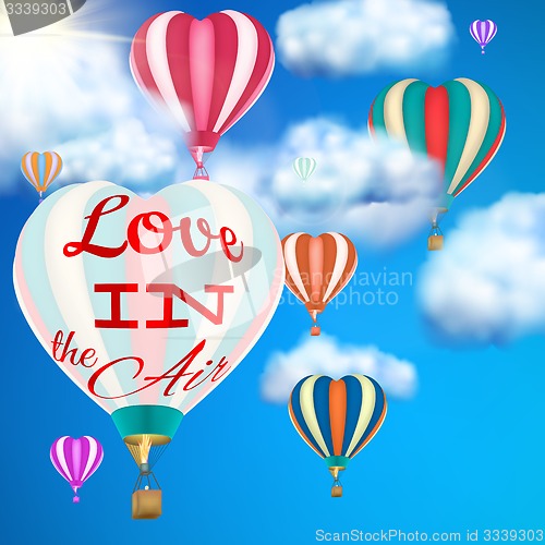 Image of Hot air balloon. EPS 10