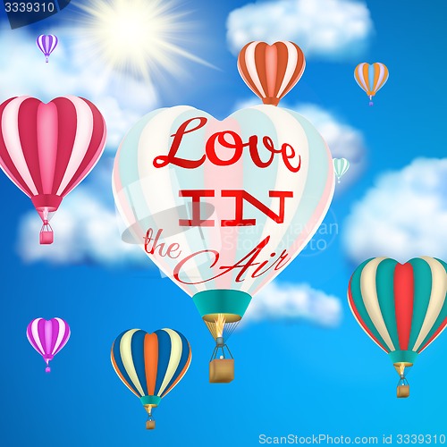 Image of Hot air balloon. EPS 10