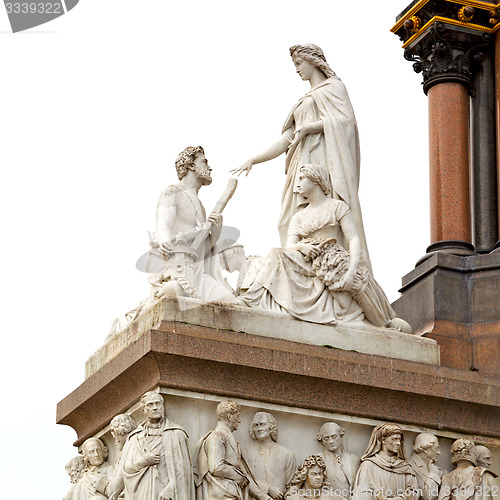 Image of albert monument in london england kingdome and old construction