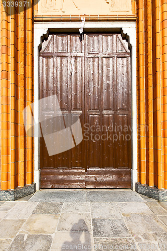 Image of  italy  lombardy    in  the villa cortese   old      closed bric