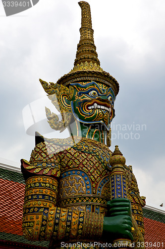 Image of  thailand asia   in  bangkok rain warrior devil      mosaic