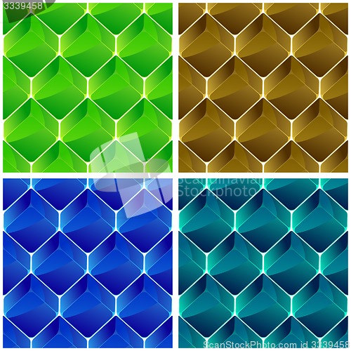 Image of Crystals. Seamless pattern.