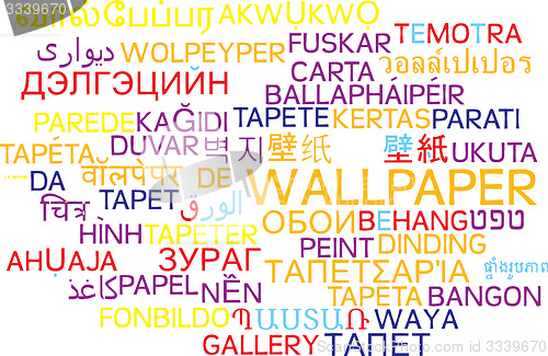 Image of Wallpaper multilanguage wordcloud background concept