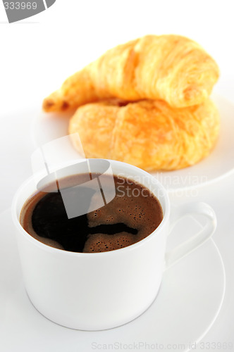 Image of Coffee and croissants