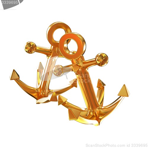 Image of Gold anchors