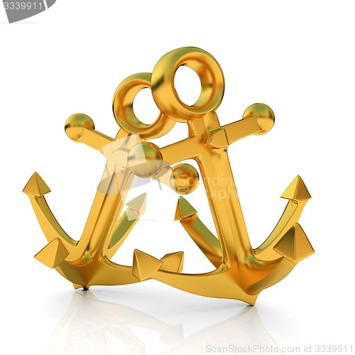 Image of Gold anchors