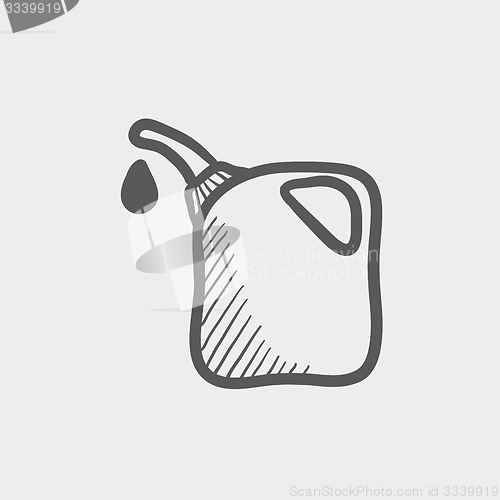 Image of Gas pump nozzle sketch icon