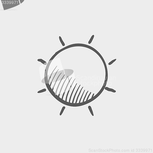 Image of Sun sketch icon