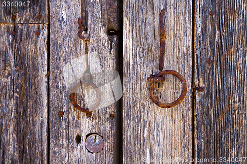 Image of spain knocker lanzarote abstract door wood 