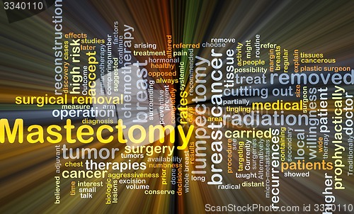 Image of Mastectomy background concept glowing