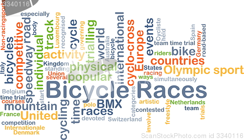 Image of Bicycle races background concept