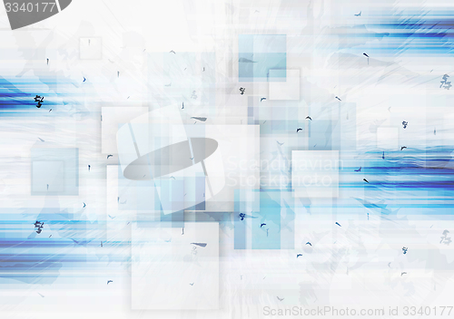 Image of Grunge tech vector background with squares