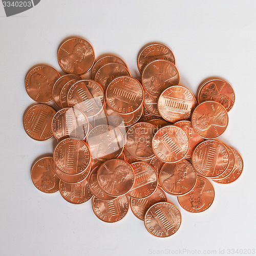 Image of Dollar coins 1 cent