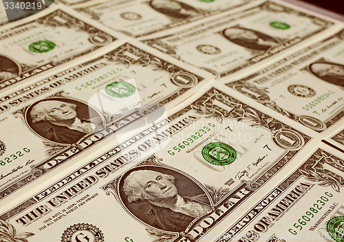Image of Retro look Dollar notes 1 Dollar