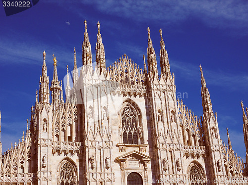 Image of Retro look Milan Cathedral