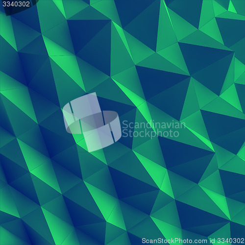 Image of Abstract geometric polygonal background. 3d vector illustration.