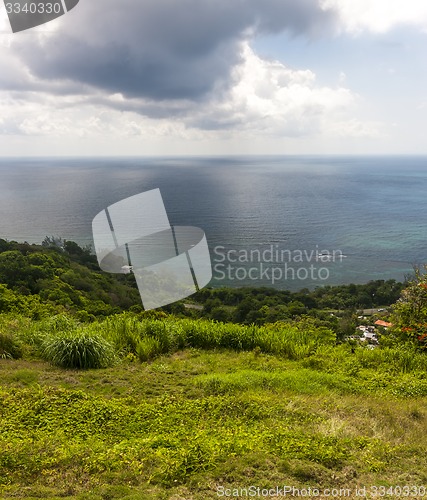 Image of Caribbean beach on the northern coast of Jamaica