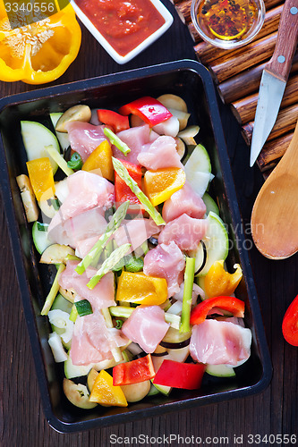 Image of meat with vegetables