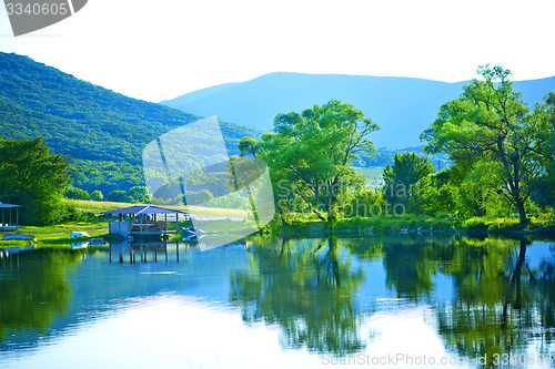 Image of lake and sky