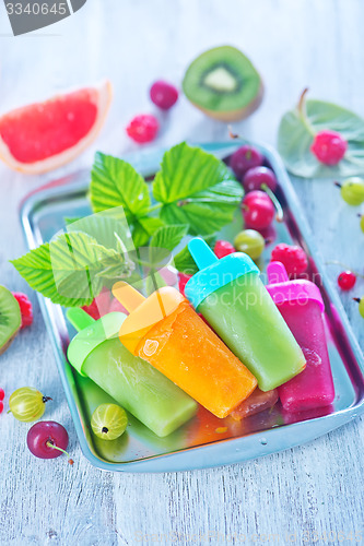 Image of homemade fruit icecream